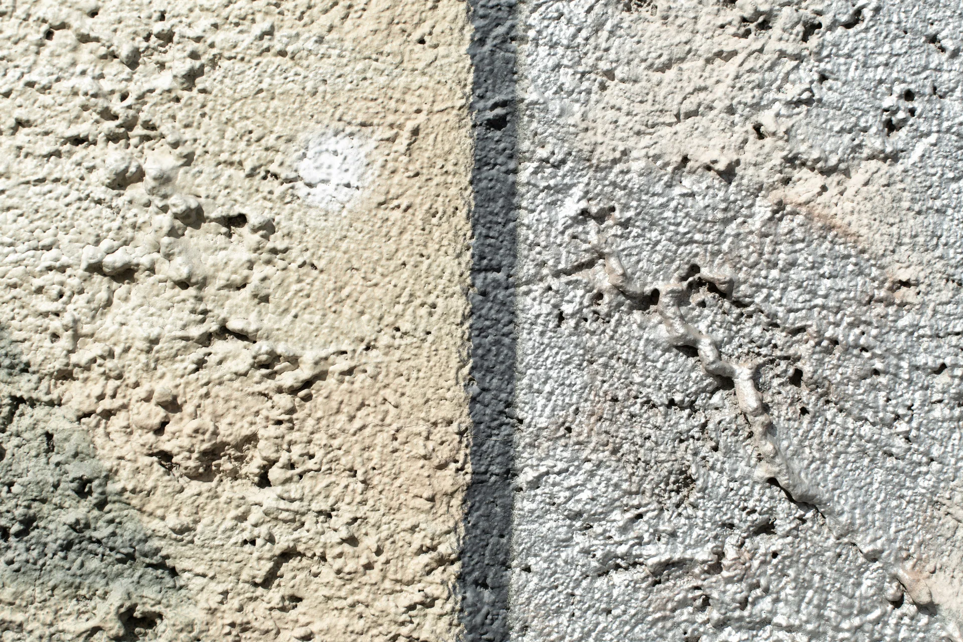 Montreal concrete slab after rust stain removal