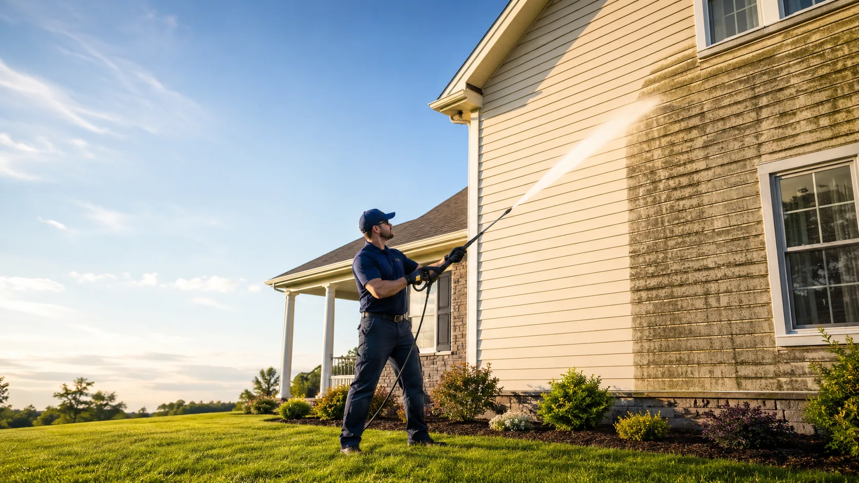 Soft Washing House Exterior on /fence-cleaning/ — Montreal Pressure Washing Montreal